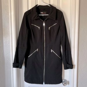 Miss Sixty M60 Full zip black long coat
